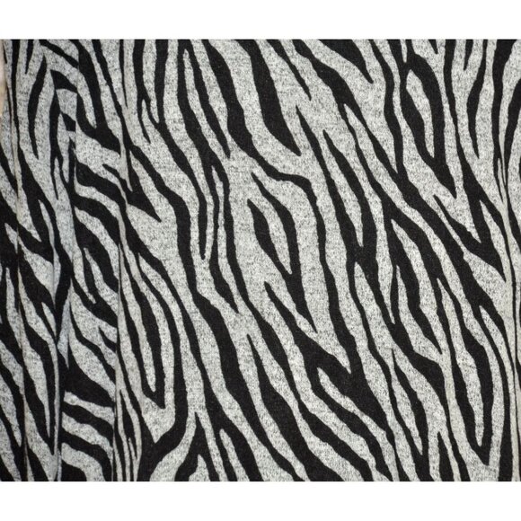 Rebecca Malone Womens Gray Studded Animal Print Cowl Neck Sweater Plus Size 2X - Picture 8 of 10